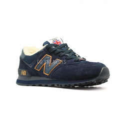 New Balance 574 Navy-Gold