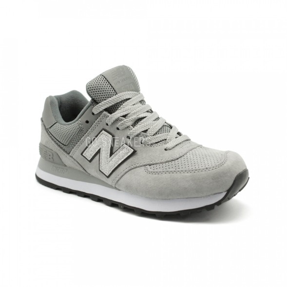 Женские кроссовки New Balance 574 Grey Glitter
