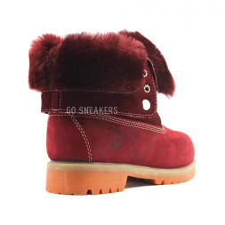 Женские ботинки с мехом Timberland Teddy Albina Bordeaux