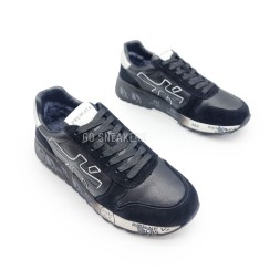 Premiata Leather Suede Man Winter Black