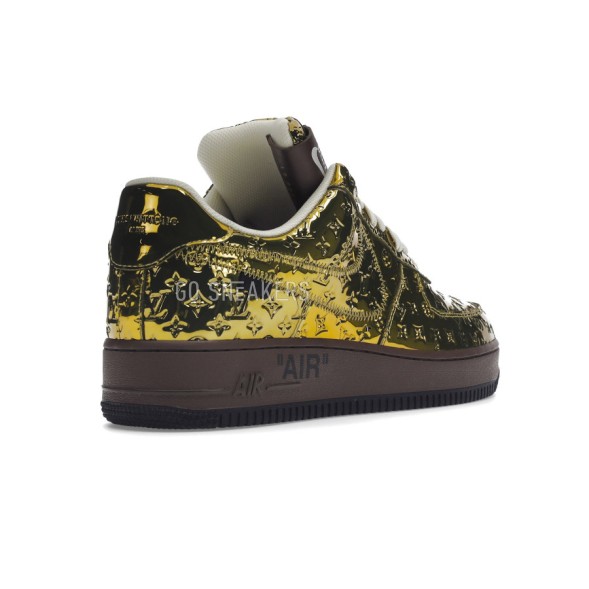Унисекс кроссовки Nike Air Force 1 Low х Louis Vuitton Metallic Gold