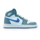 Унисекс зимние кроссовки Nike Air Jordan Winter White/Light Blue