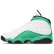 Унисекс кроссовки Nike Air Jordan 13 Retro White Lucky Green