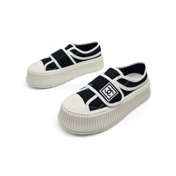 Унисекс кеды Chanel Platform Black/White