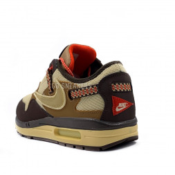 Travis Scott x Nike Air Max 1 - Baroque dark Brown/Lemon Drop-Wheat-Chile Red