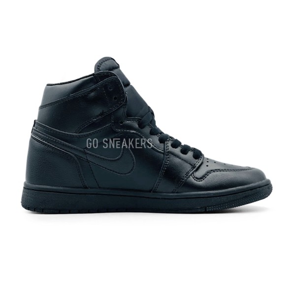 Унисекс зимние кроссовки Nike Air Jordan Leather Winter Full Black