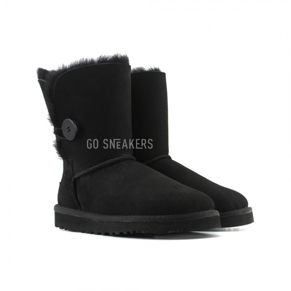 Женские непромокаемые угги с пуговицей Bailey Button Black II