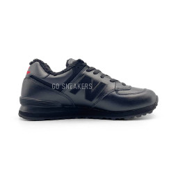 New Balance 574 Full Leather Black