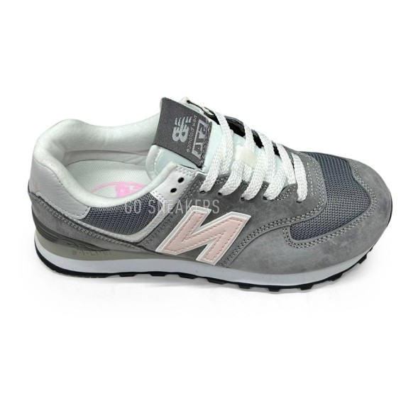 Женские кроссовки New Balance 574 Suede Grey/Pink