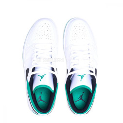 Nike Air Jordan 1 Low White Lucky Green Black