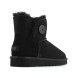 Женские непромокаемые мини угги с пуговицей Bailey Button Mini Black II