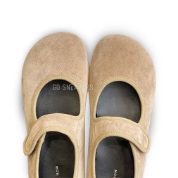 The Row Ballet Suede Light Beige