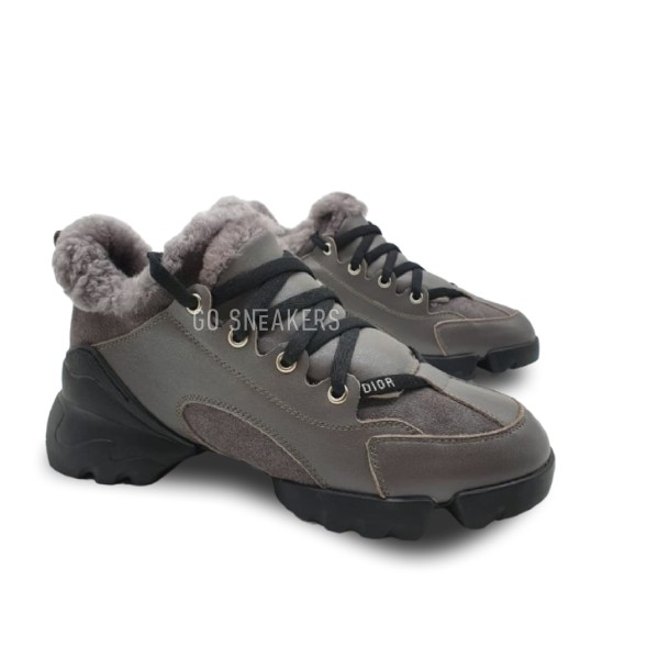 Женские зимние кроссовки Dior D-Connect Grey