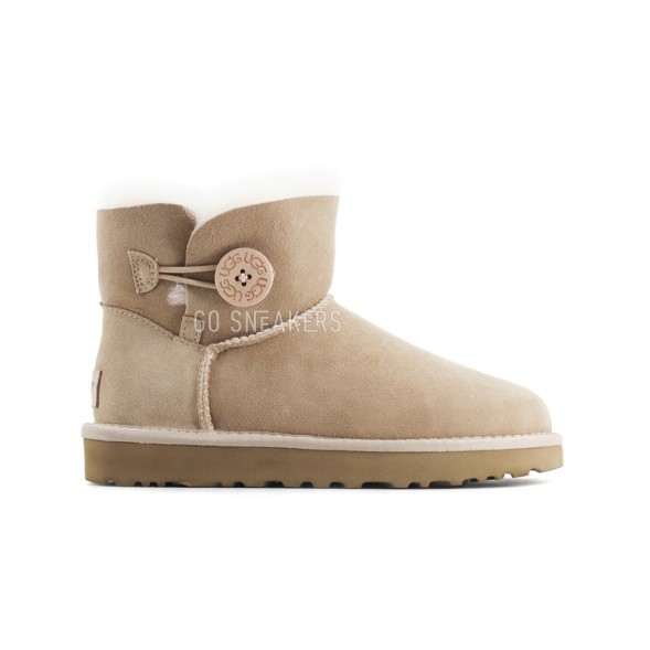Женские непромокаемые мини угги с пуговицей Bailey Button Mini Sand II