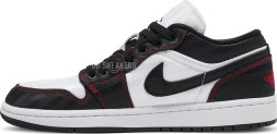 Женские кроссовки Nike Wmns Air Jordan 1 Low SE Utility 'White Black Red'