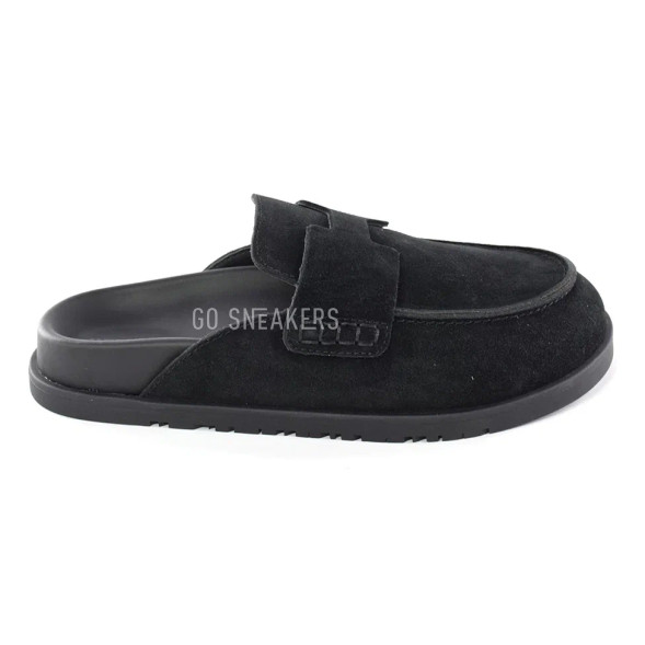 Унисекс тапочки Hermes Slippers Black